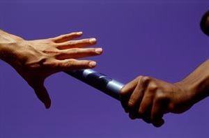 Teamwork - Staffelübergabe